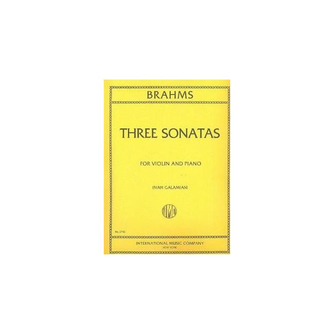 Brahms, Johannes - Three Sonatas op.78, 100 & 108 