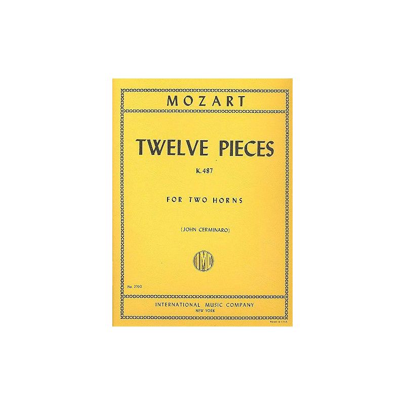 Mozart, Wolfgang Amadeus - 12 Pieces KV 487 