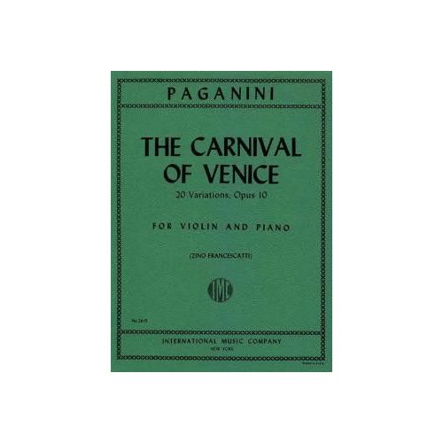 Paganini, Niccolò - Carnival of Venice op.10 