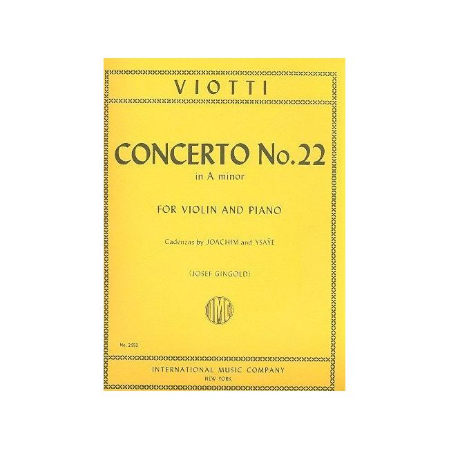Viotti, Giovanni Battista - Violin Concerto No.22 A minor