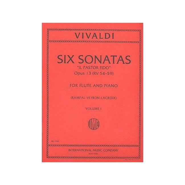 Vivaldi, Antonio - SIX SONATAS VOL.1 Cmaj/Gmaj Fl 