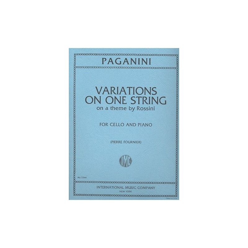 Paganini, Niccolò - VARIATIONS on ONE STRING on a 