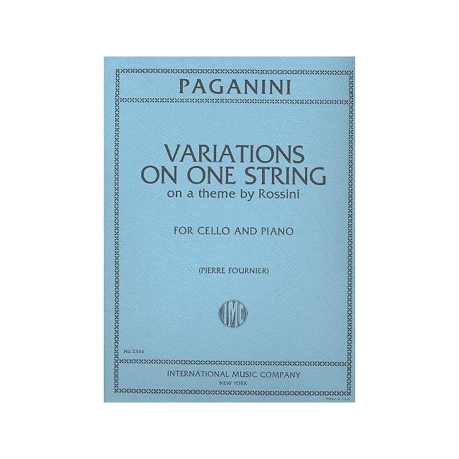 Paganini, Niccolò - VARIATIONS on ONE STRING on a 
