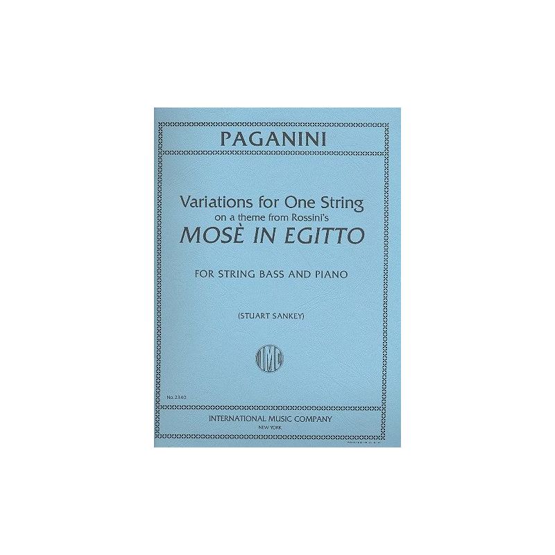 Paganini, Niccolò - VARIATIONS ON ONE STRING ON A 