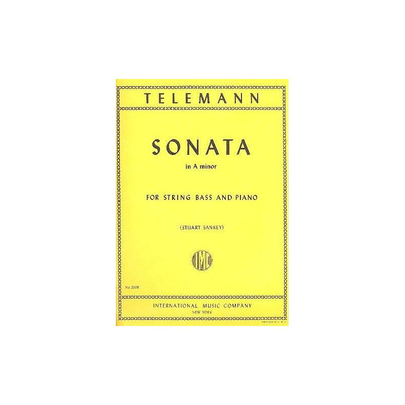 Telemann, Georg Philipp - SONATA A Min Kb Pft 