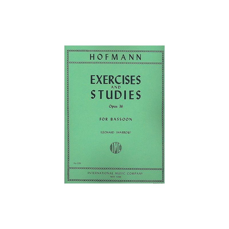 Hofmann, Heinrich - 14 Exercises and Studies op. 36 