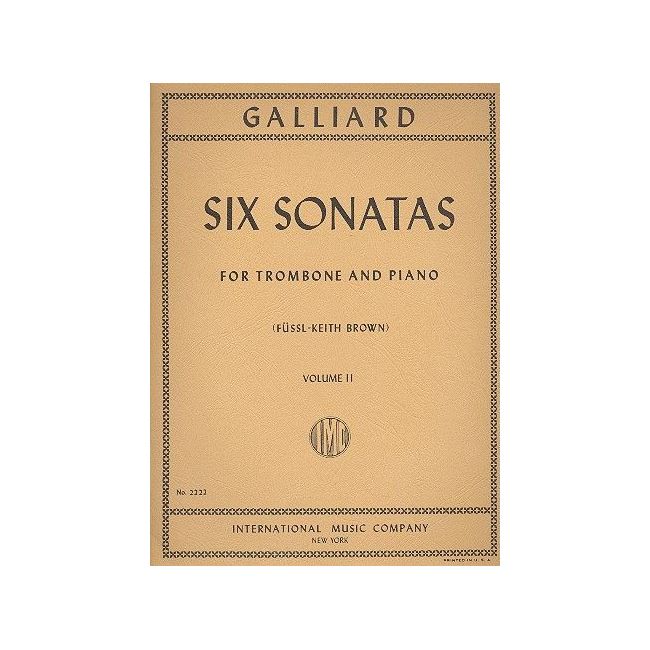 Galliard, Johann Ernst - Six Sonatas Volume 2 Vol. 2