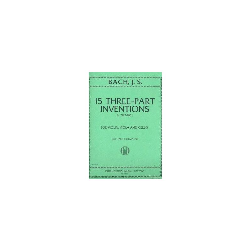 Bach, J.S - 15 TERZETTI Vln Vla Vc Part 