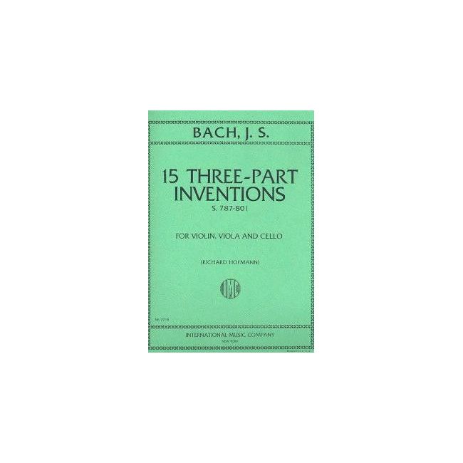 Bach, J.S - 15 TERZETTI Vln Vla Vc Part 