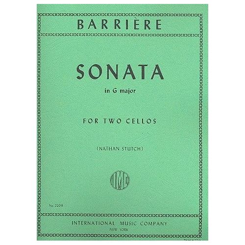 Barrière, Jean - Sonata G...