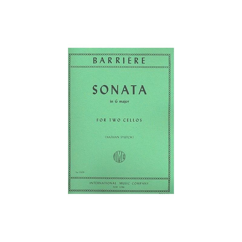 Barrière, Jean - Sonata G major 