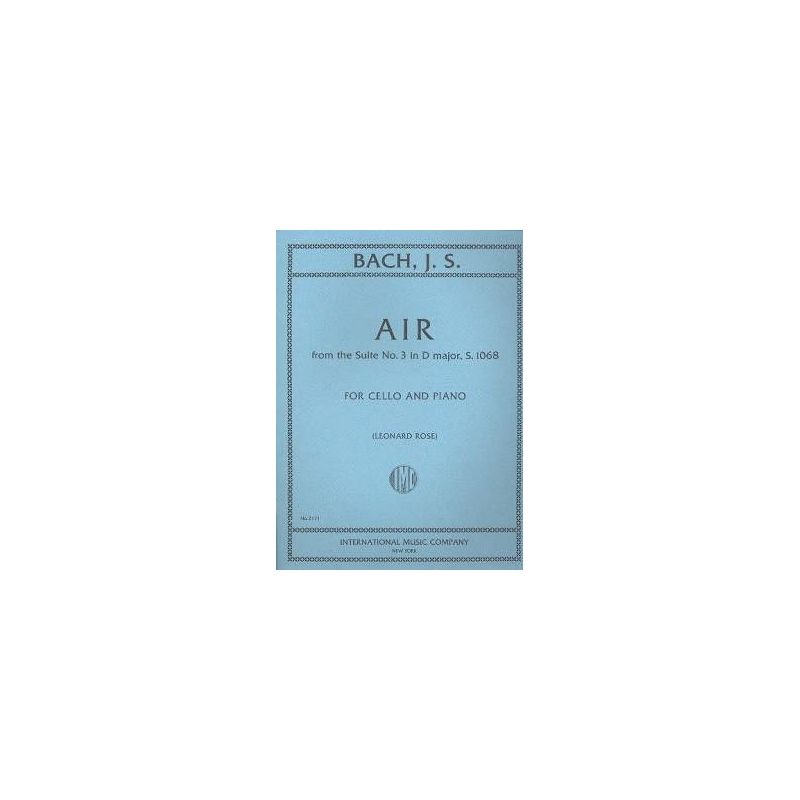 Bach, J.S - AIR from SUITE NO.3 Dmaj Vc 