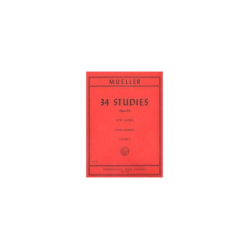 Mueller, Bernhard Eduard - 34 Studies Volume 2 op. 64 Vol. 2