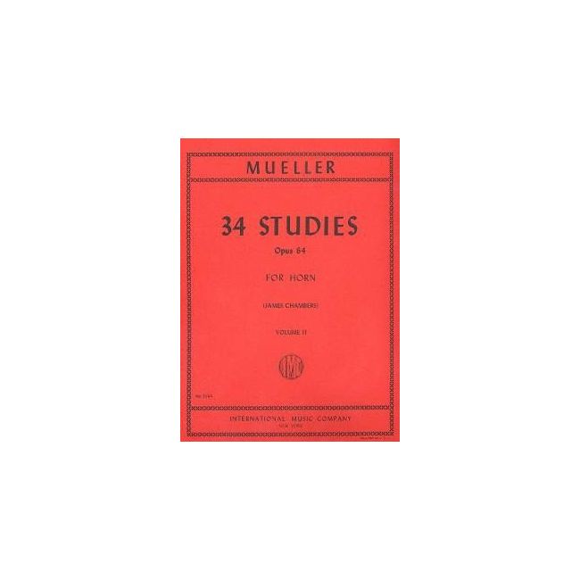 Mueller, Bernhard Eduard - 34 Studies Volume 2 op. 64 Vol. 2