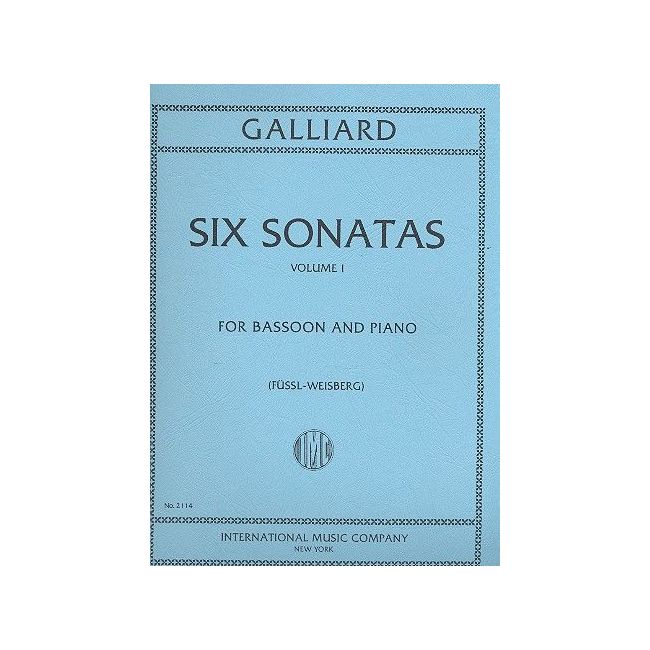 Galliard, Johann Ernst - Six Sonatas Volume 1 Vol. 1