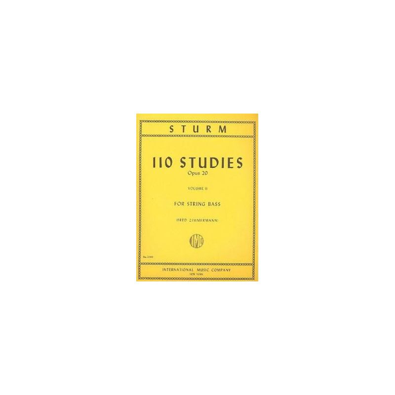 Sturm, Wilhelm - 110 Studies Volume 2 op. 20 Vol. 2