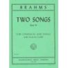 Brahms, Johannes - TWO SONGS CONTRALTO Vce Pft 