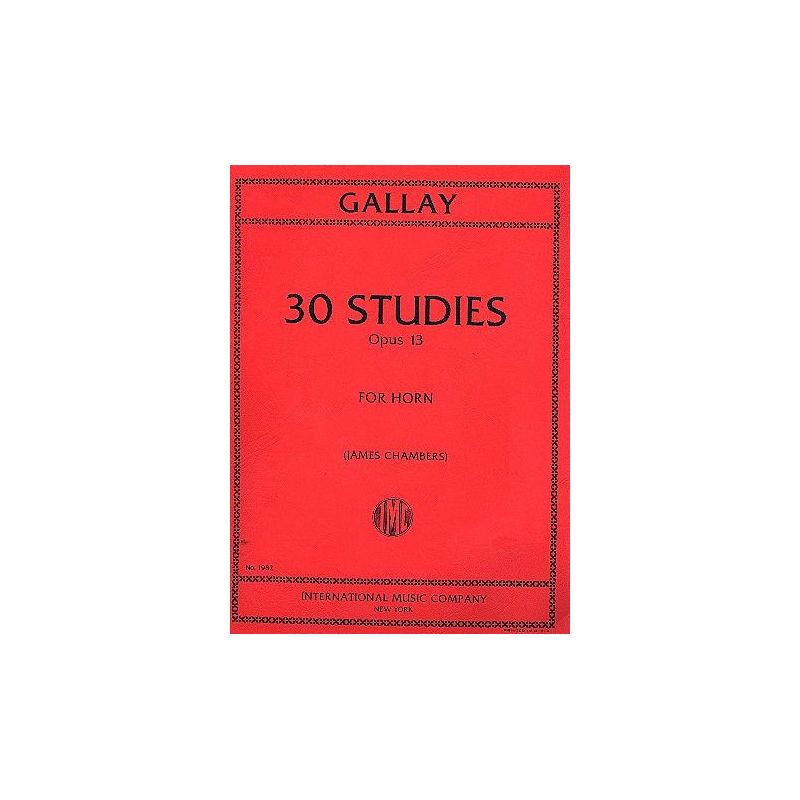 Gallay, Jaques Francois - 30 Studies op. 13 