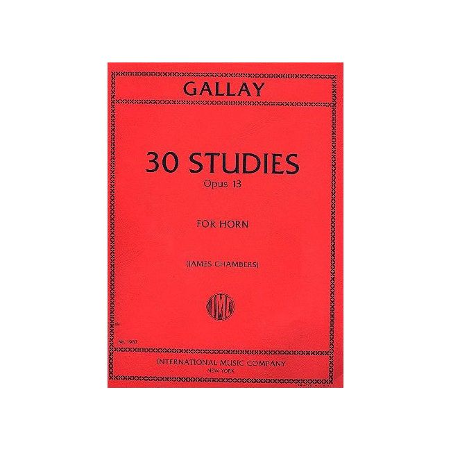 Gallay, Jaques Francois - 30 Studies op. 13