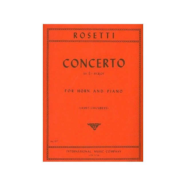 Rosetti, Francesco Antonio - CONCERTO Eb Maj Hn(Eb)Pft Red 