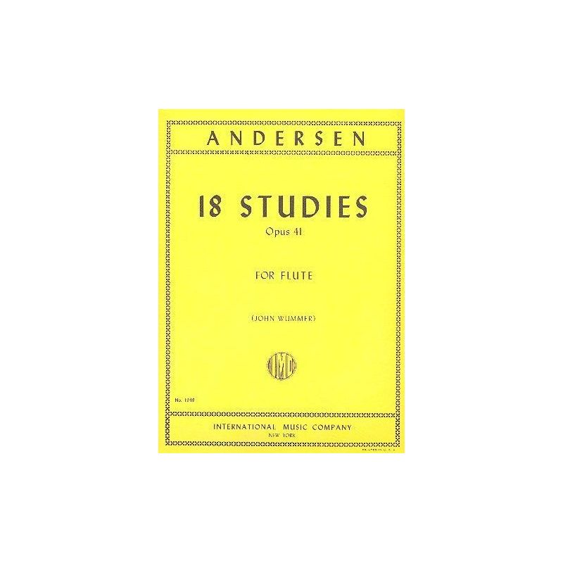 Andersen, Joachim - 18 STUDIES Op41 S.Fl 