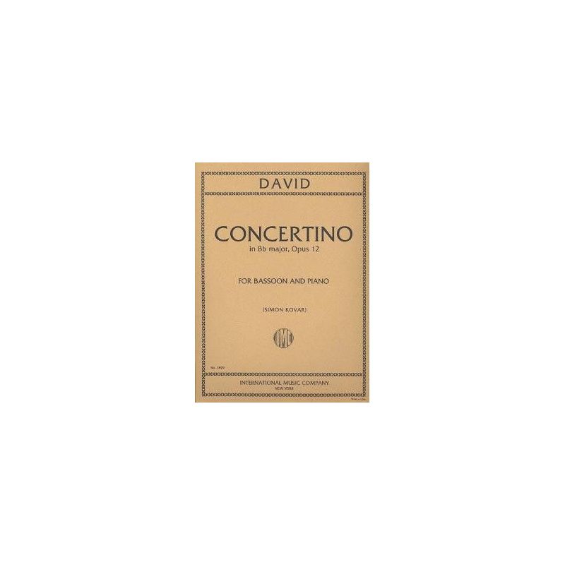 David, Ferdinand - CONCERTINO OP12 Bsn Pft 