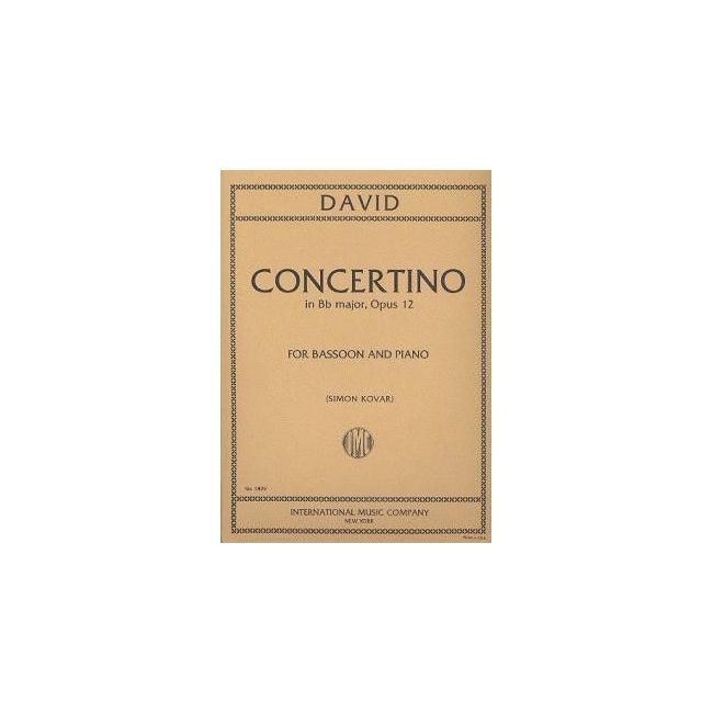 David, Ferdinand - CONCERTINO OP12 Bsn Pft 