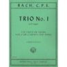 Bach, Carl Philipp Emanuel - TRIO NO.1 Dmaj Fl Clar Pft 