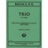 Bach, Carl Philipp Emanuel - TRIO Fmaj Vla Bsn or Vc Pf 