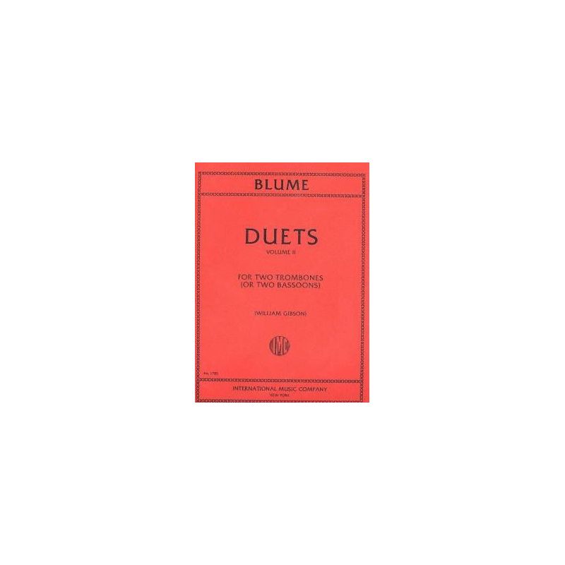 Blume, Oskar - 12 DUETS Vol.2 2Bsn or 2Trom 