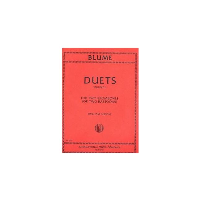 Blume, Oskar - 12 DUETS Vol.2 2Bsn or 2Trom 