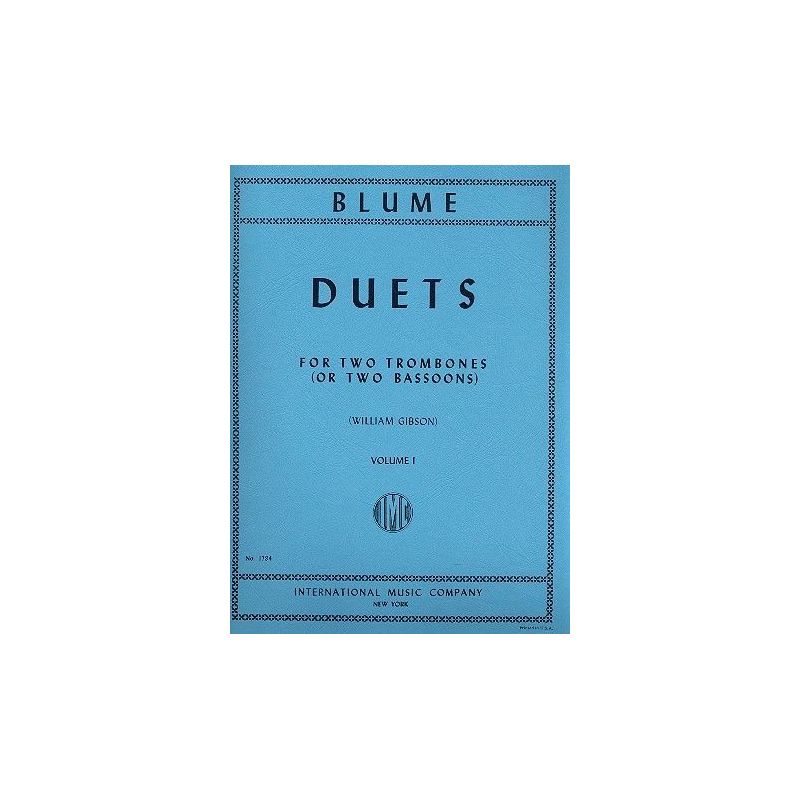 Blume, Oskar - 12 DUETS Vol.1 2Bsn or 2Trom 