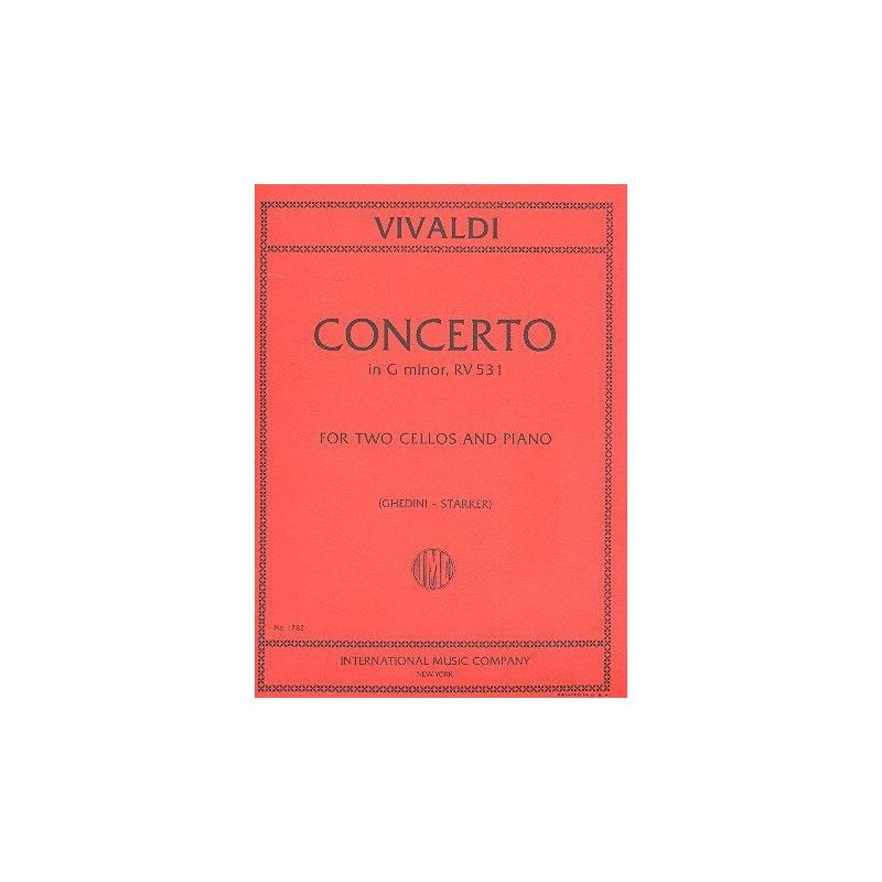 Vivaldi, Antonio - CONCERTO Gmin RV 531 2Vc Pft 