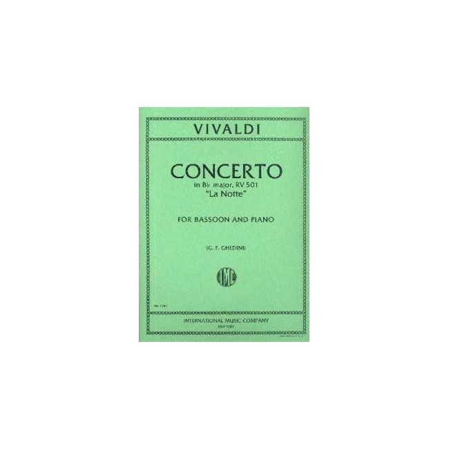Vivaldi, Antonio - CONCERTO BbMaj RV501 "La Notte" Bsn Pft 