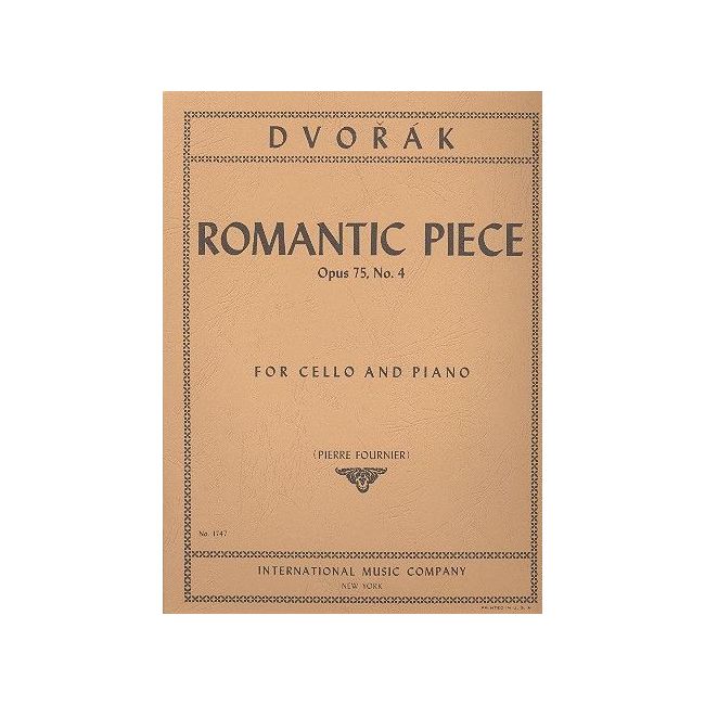 Dvo?ák, Antonín - ROMANTIC PIECE OP75/4 Vc Pft 
