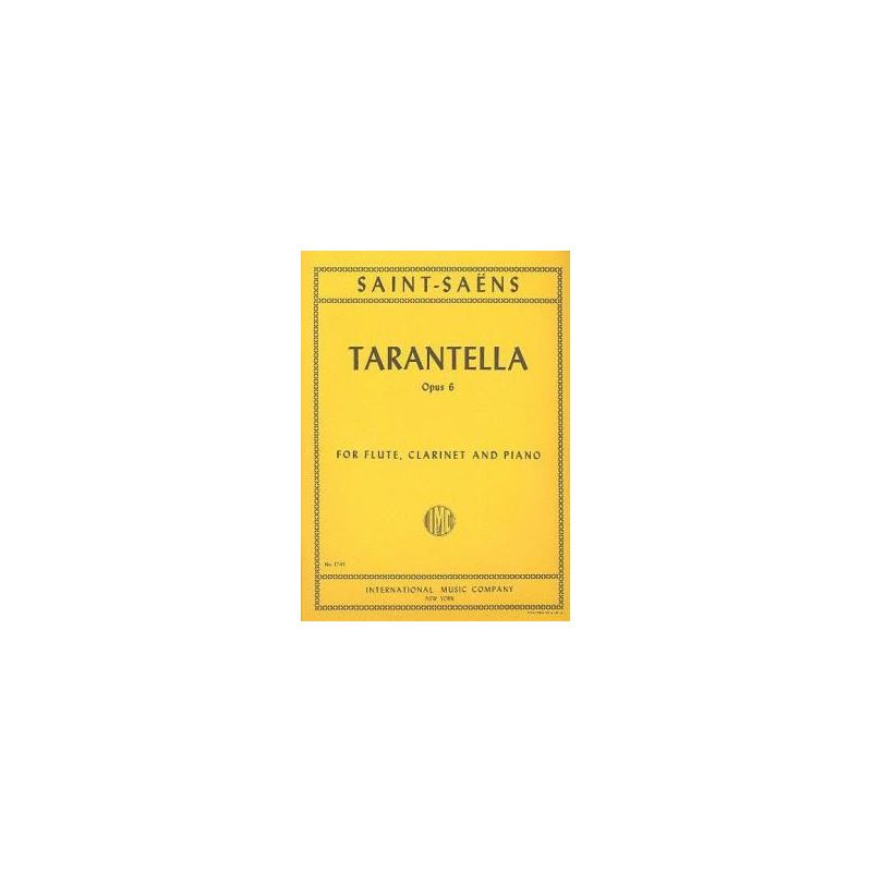 Saint-Saëns, Camille - TARANTELLE Op 6 Fl Clar Pft 