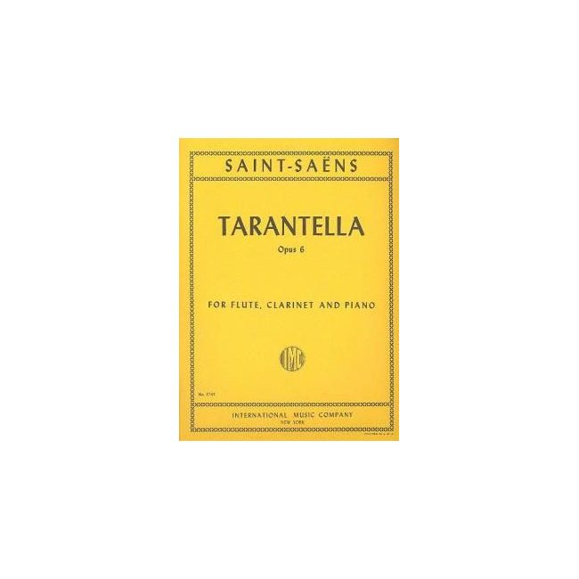 Saint-Saëns, Camille - TARANTELLE Op 6 Fl Clar Pft