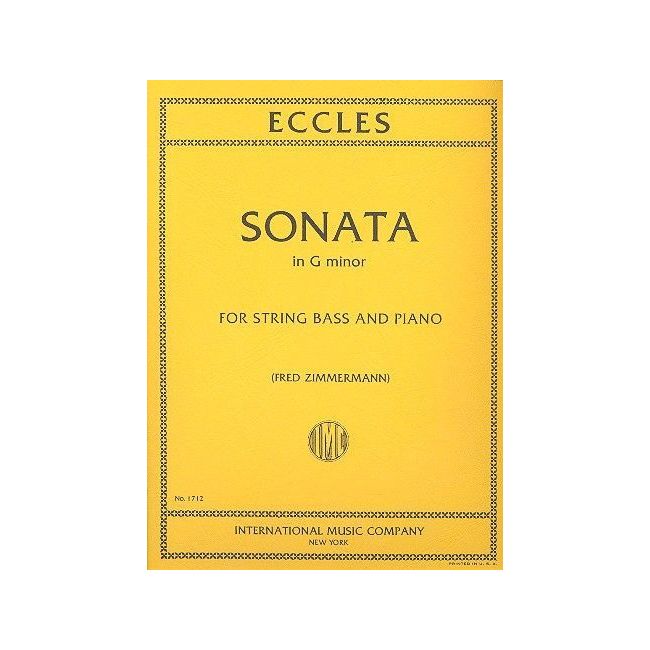 Eccles, Henry - SONATA G Min Kb Pft Red