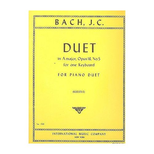 Bach, J.C - Duet in A major...