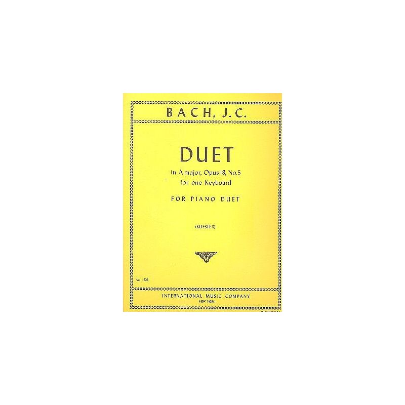 Bach, J.C - Duet in A major op.18,5 
