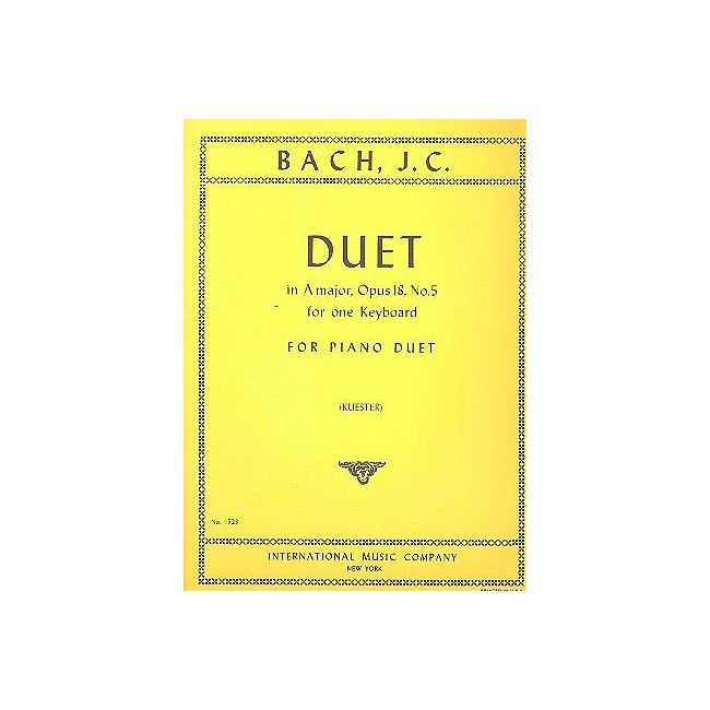 Bach, J.C - Duet in A major op.18,5