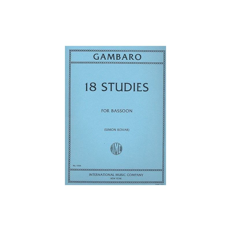 Gambaro, Giovanni Baptiste - 18 STUDIES 