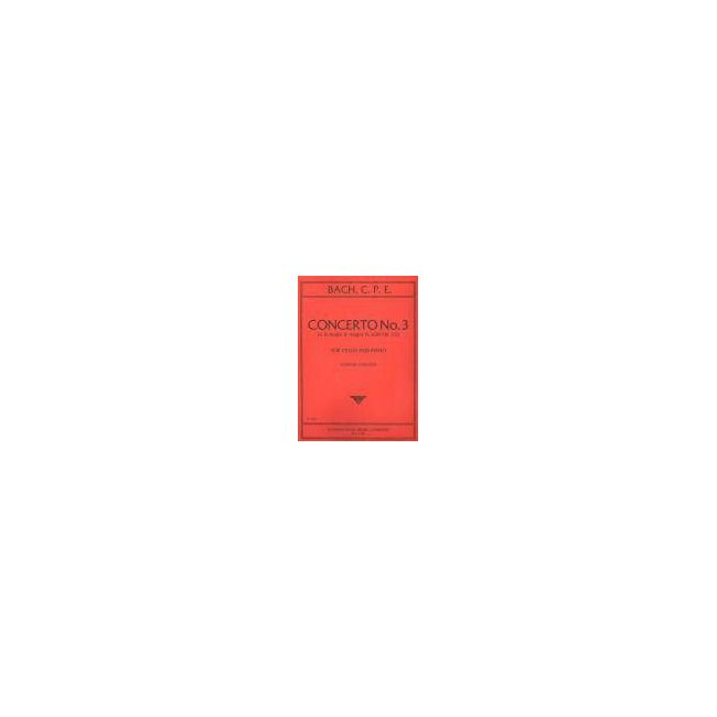 Bach, Carl Philipp Emanuel - CONCERTO NO.3 A major
