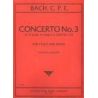 Bach, Carl Philipp Emanuel - CONCERTO NO.3 A major 