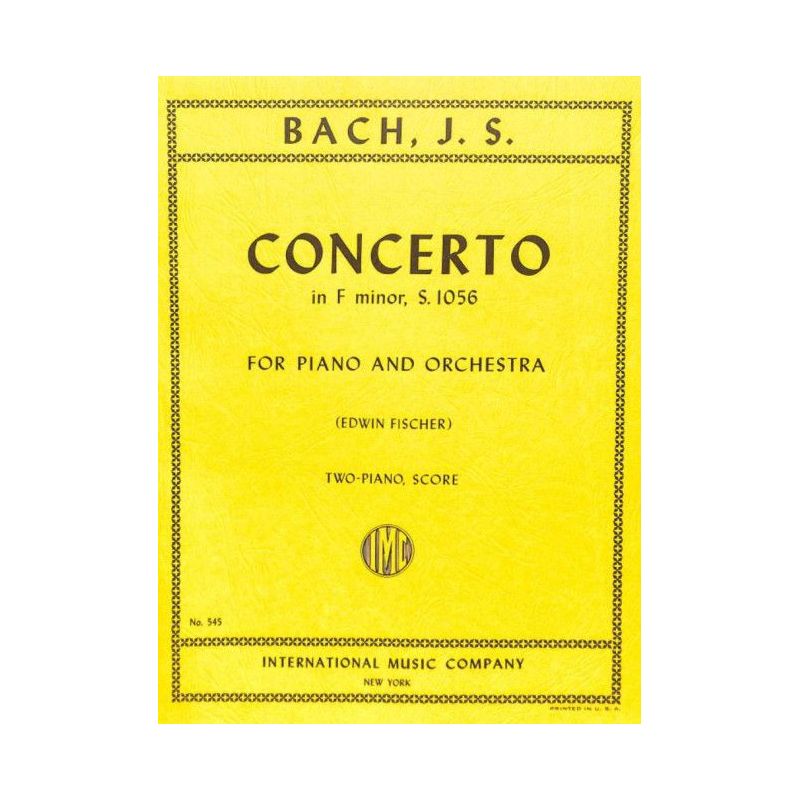 Bach, J.S - Concerto in F minor BWV1056 