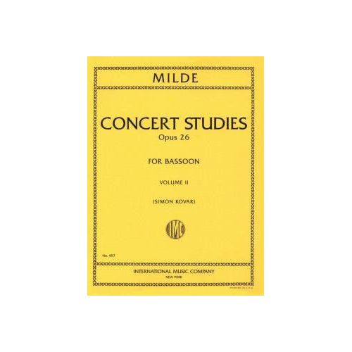 Milde, Ludwig - 50 Concert Studies Volume 2 op. 26 Vol. 2