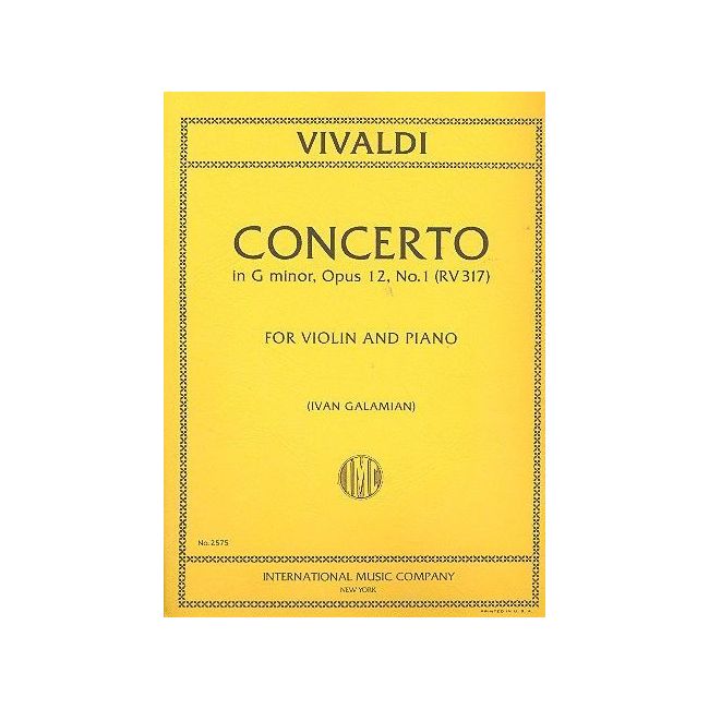 Vivaldi, Antonio - Violin Concerto G minor op.12/1 RV317