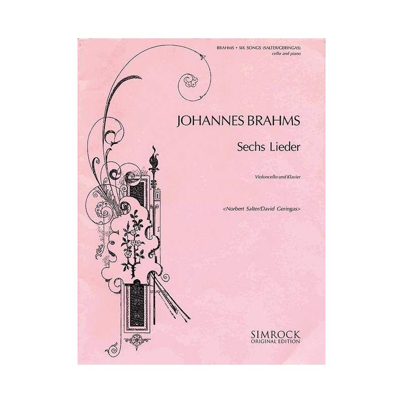 Brahms, Johannes - Six Songs 