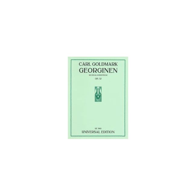 Goldmark, Carl - Georginen op. 52 