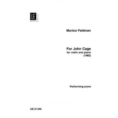 Feldman, Morton - For John...